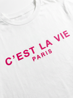 T-Shirt “C’est La Vie Paris” Minimal Chic