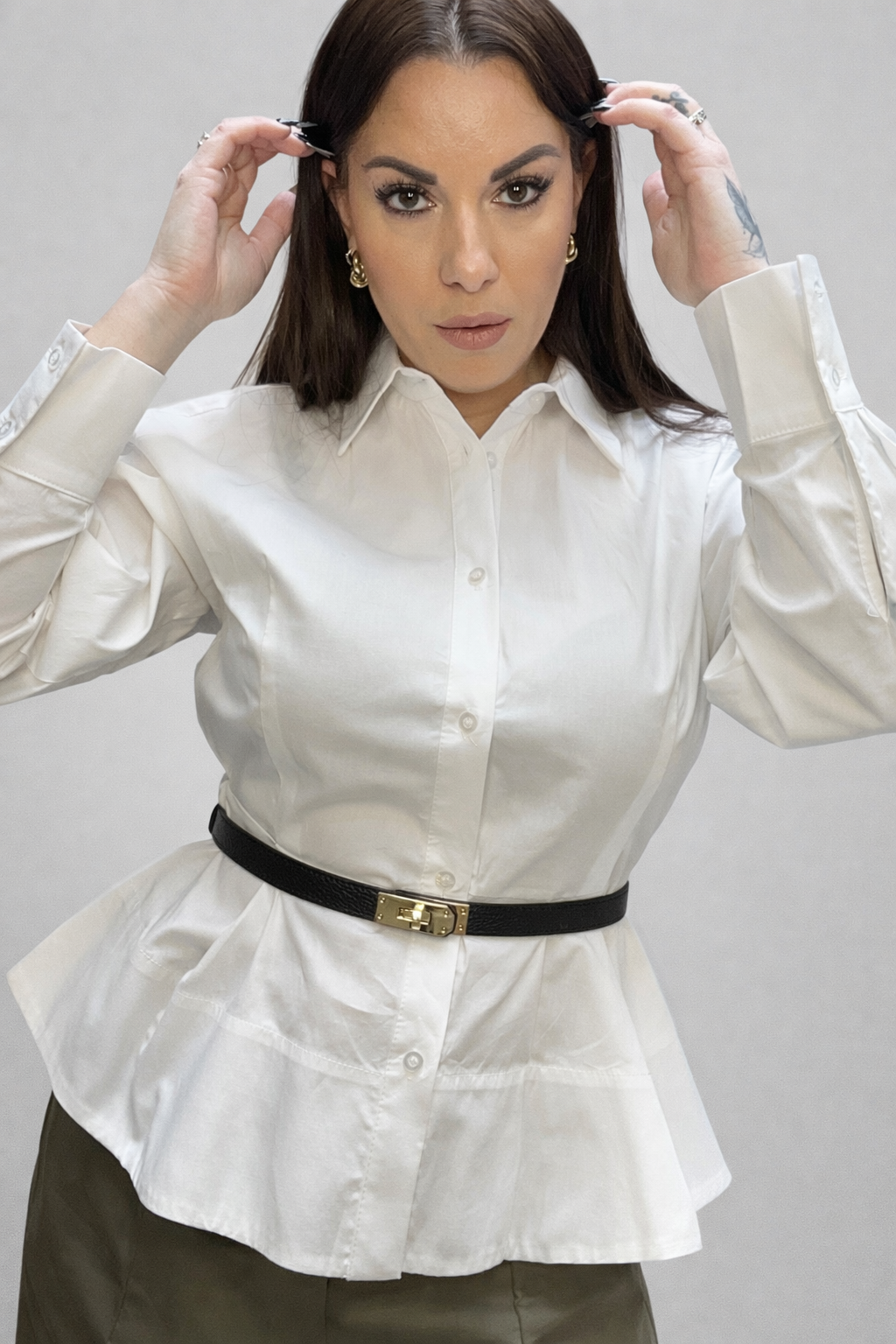 Camicia bianca shape