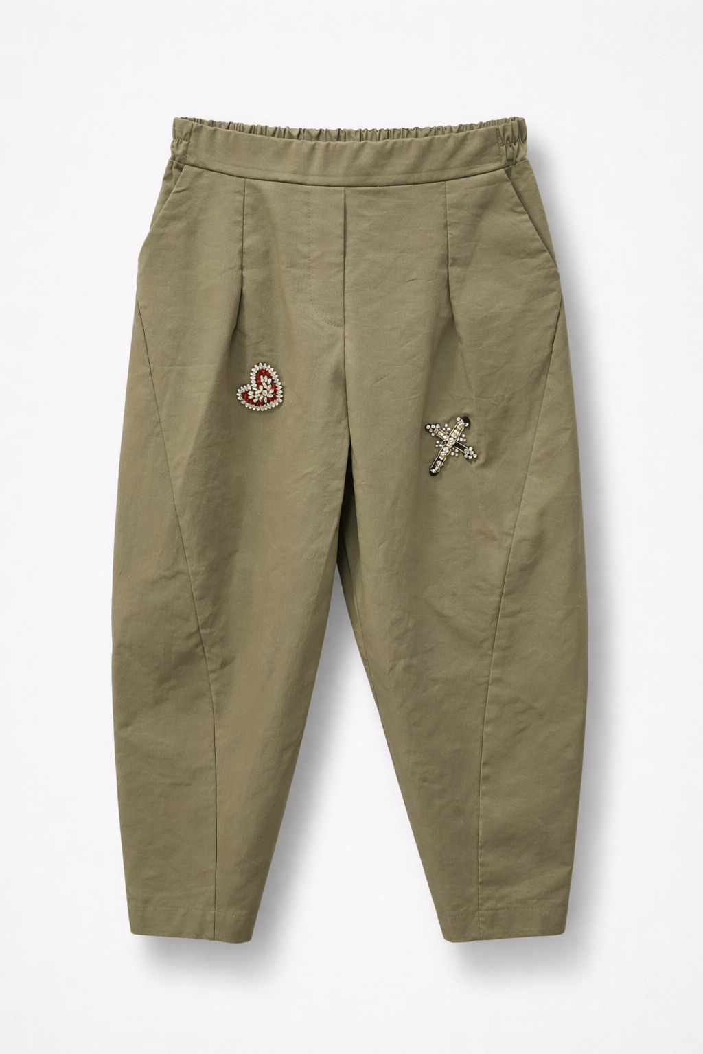 Pantaloni green crystal