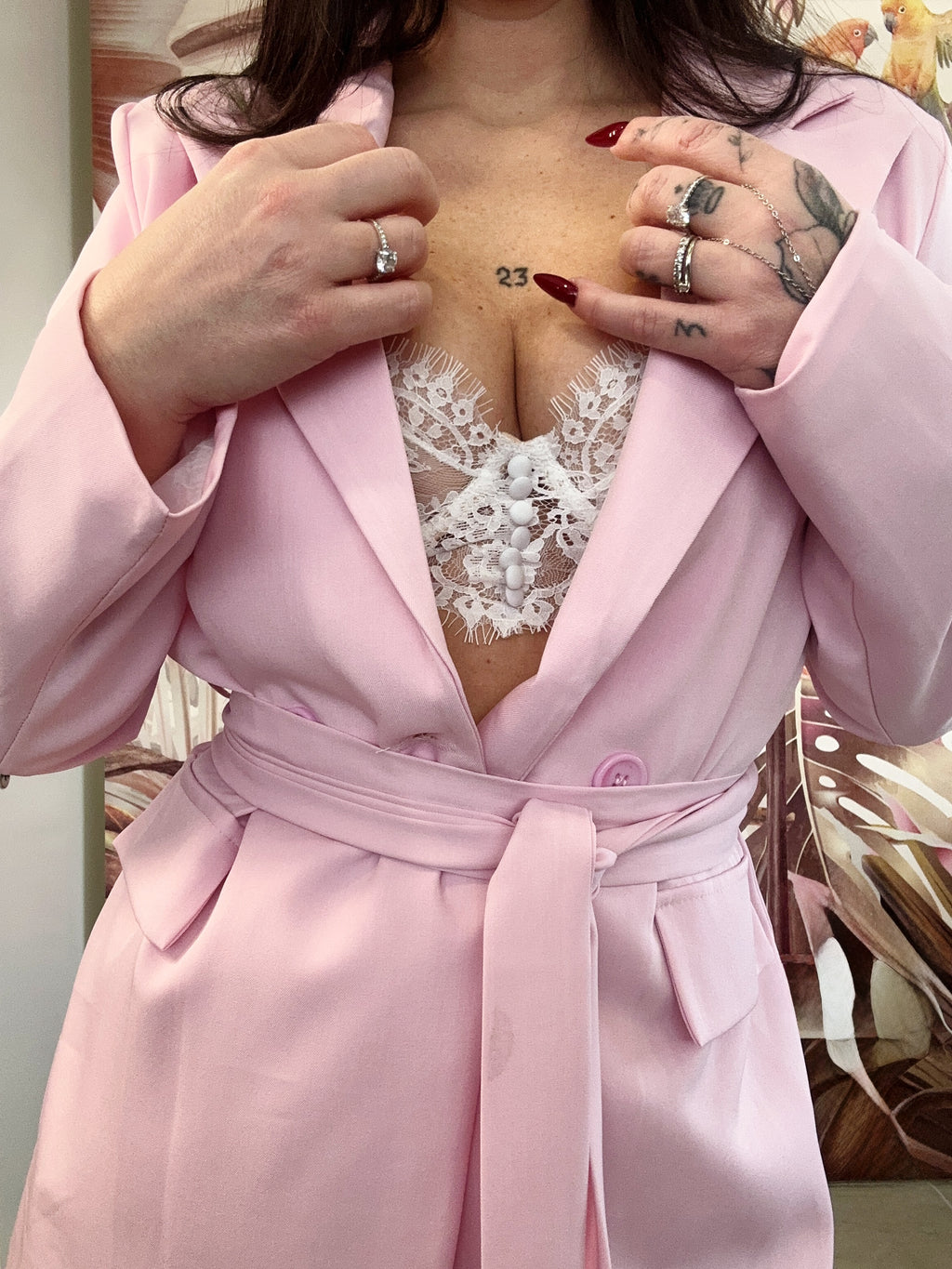 Completo “Blush Icon” Tailored Chic