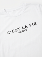 T-Shirt “C’est La Vie Paris” Minimal Chic