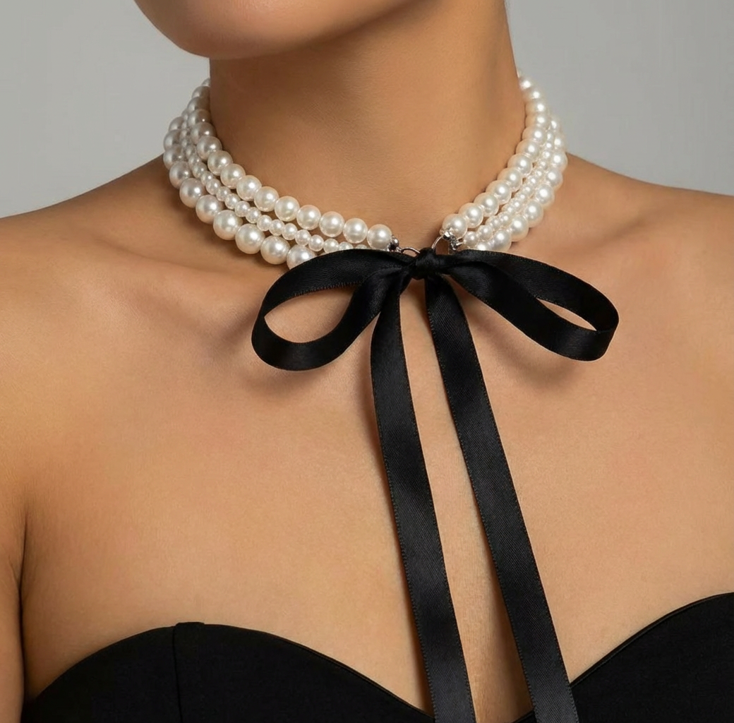 Collana Pearl Noir