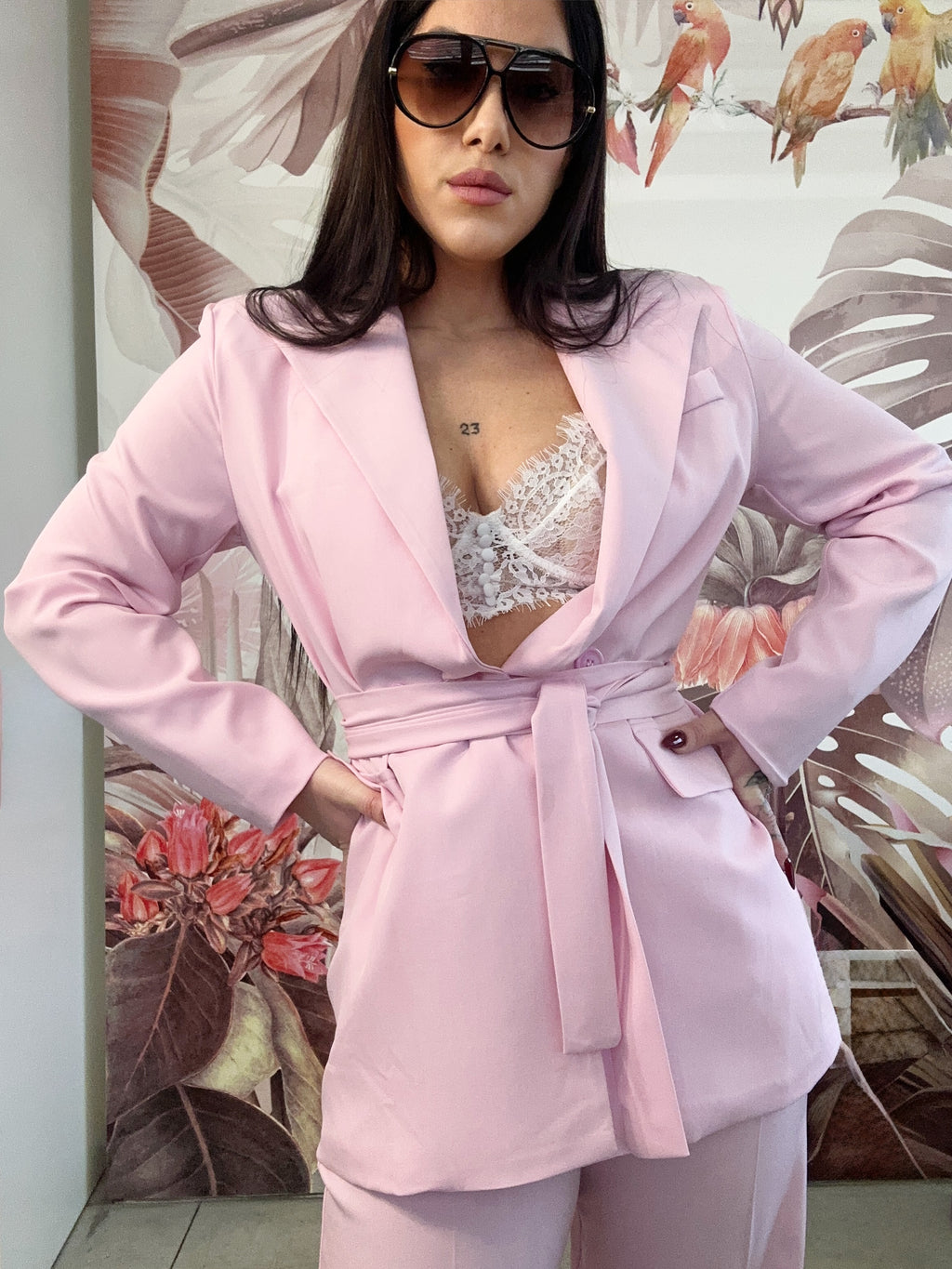Completo “Blush Icon” Tailored Chic