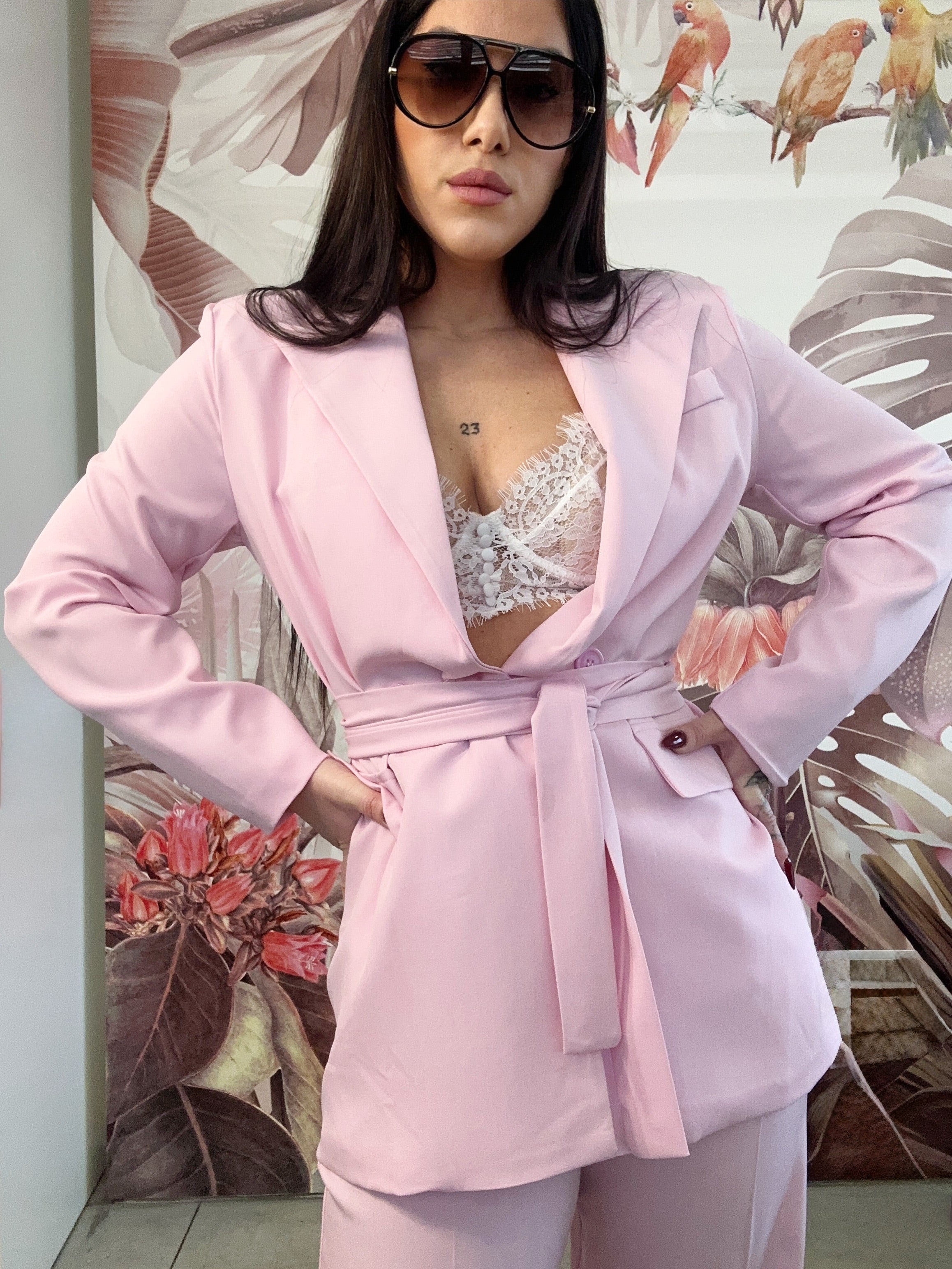 Completo “Blush Icon” Tailored Chic