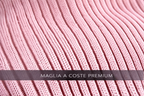 Cardigan “Paris Chic” – top in maglia a coste con bottoni gioiello