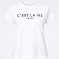 T-Shirt “C’est La Vie Paris” Minimal Chic