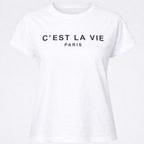 T-Shirt “C’est La Vie Paris” Minimal Chic