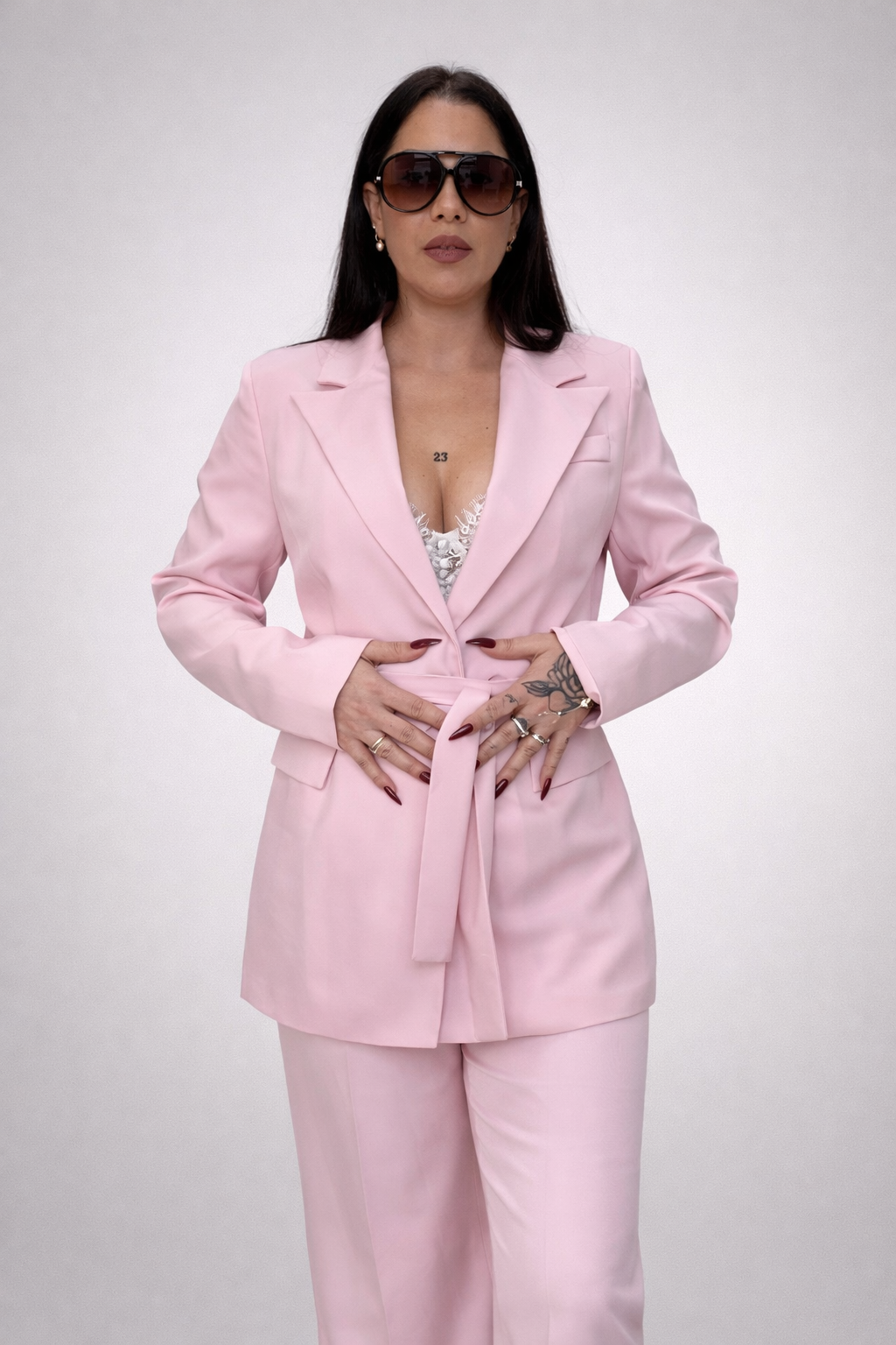 Completo “Blush Icon” Tailored Chic